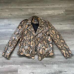 Snakeskin Leather Jacket - Straight to Hell